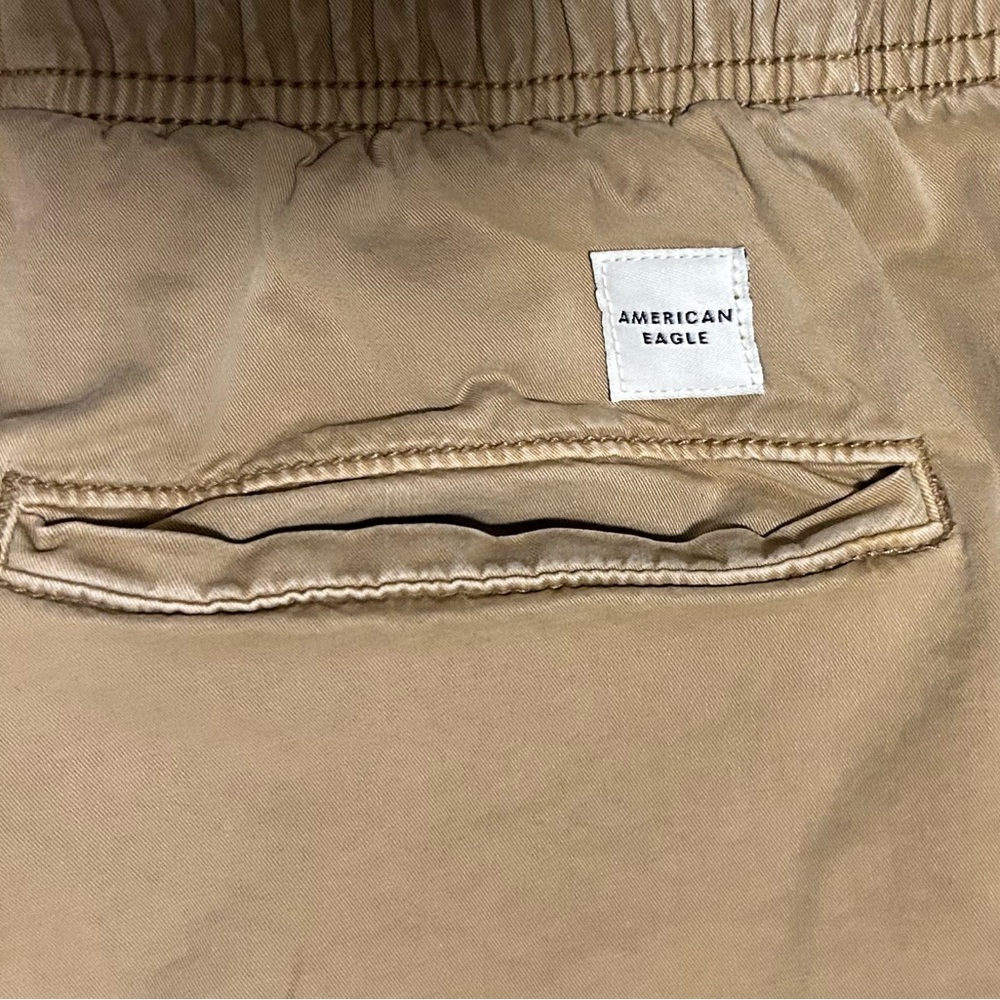 American Eagle Outfitters Men’s Flex Jogger Pants Small Tan Utility Workwear - Picture 6 of 6